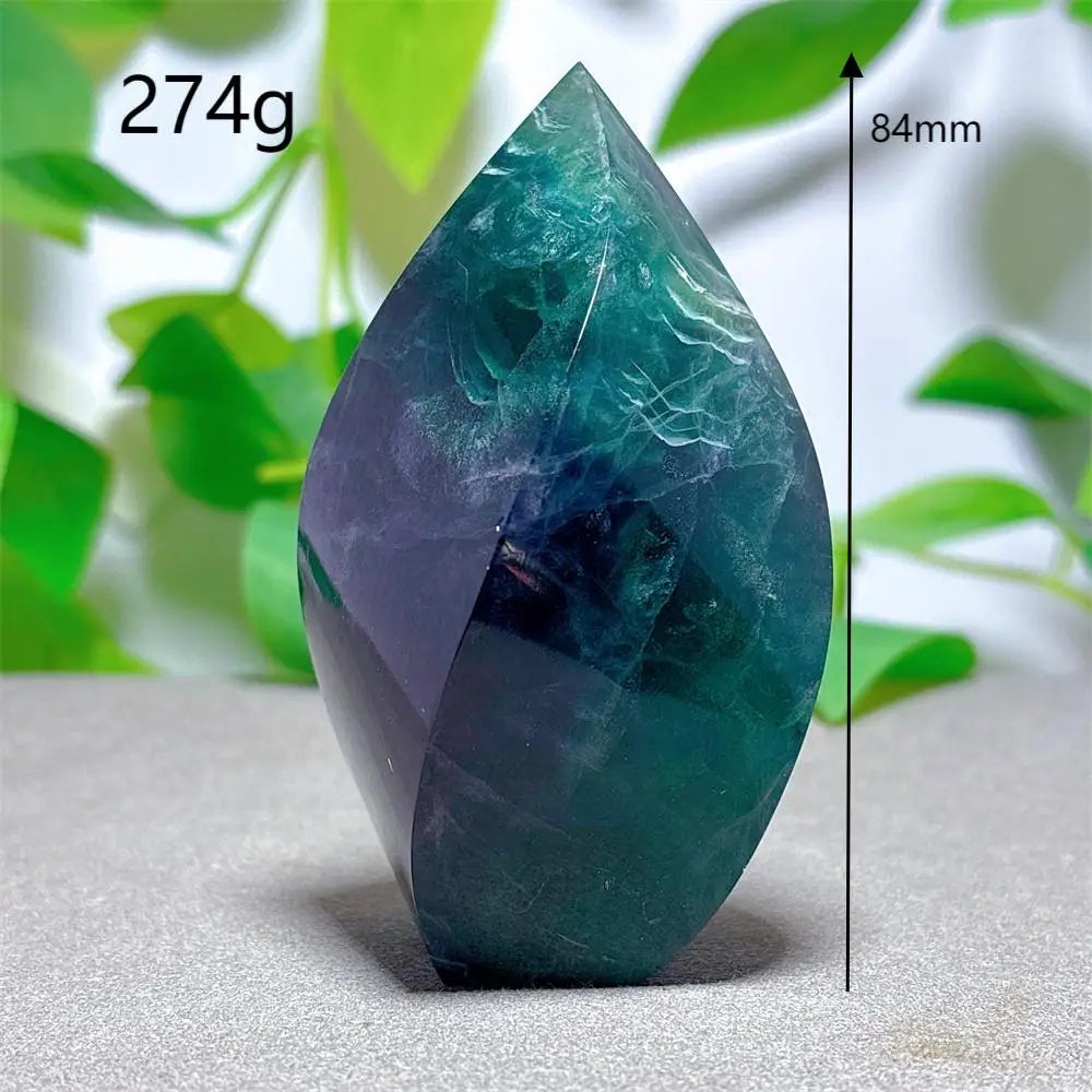 Green Fluorite Flame Stone-ToShay.org