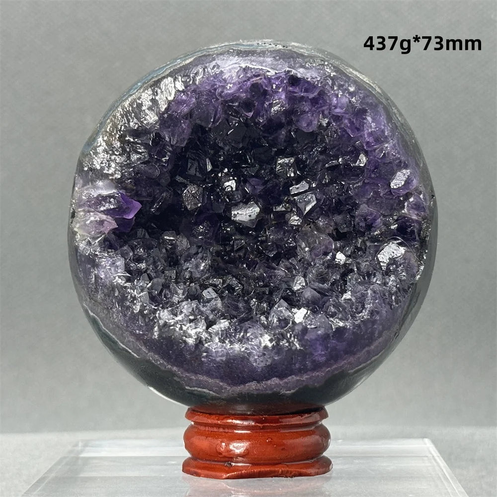 Purple Amethyst Cluster Ball-ToShay.org