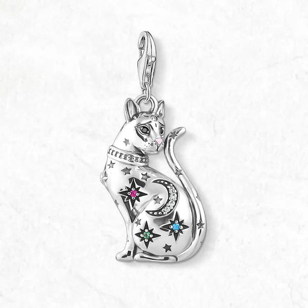 Silver Cat Charm-ToShay.org