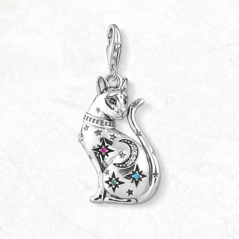 Silver Cat Charm-ToShay.org