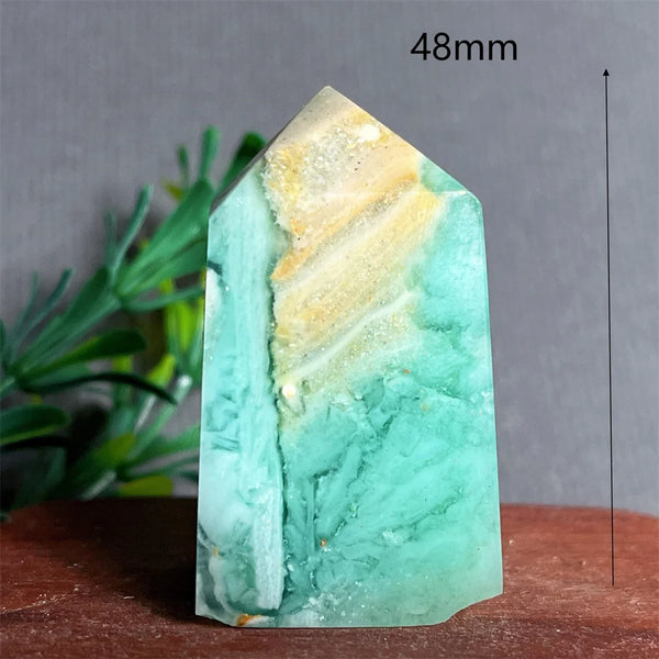 Green Jade Crystal Tower-ToShay.org