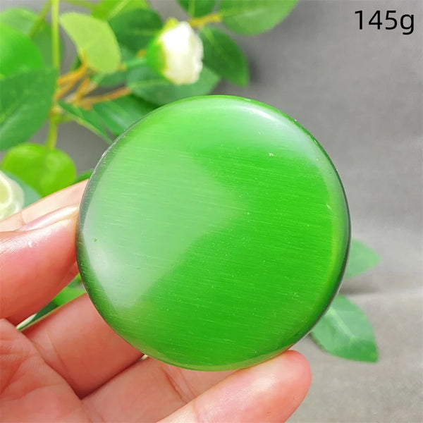 Green Cats Eye Pendant-ToShay.org