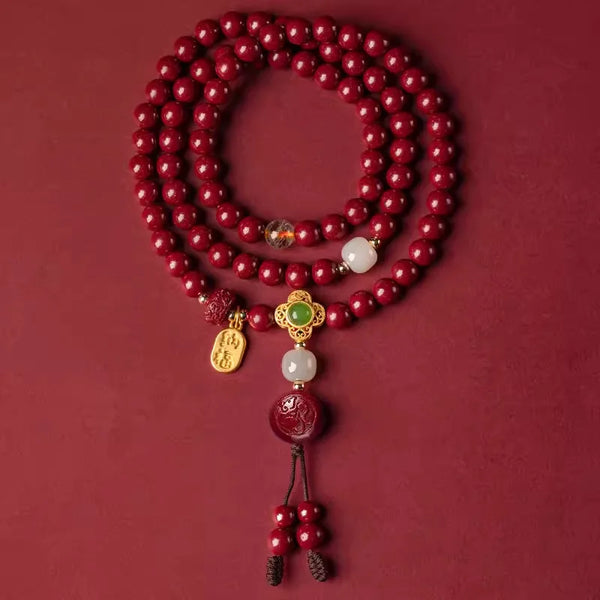 Red Cinnabar Zodiac Beads-ToShay.org