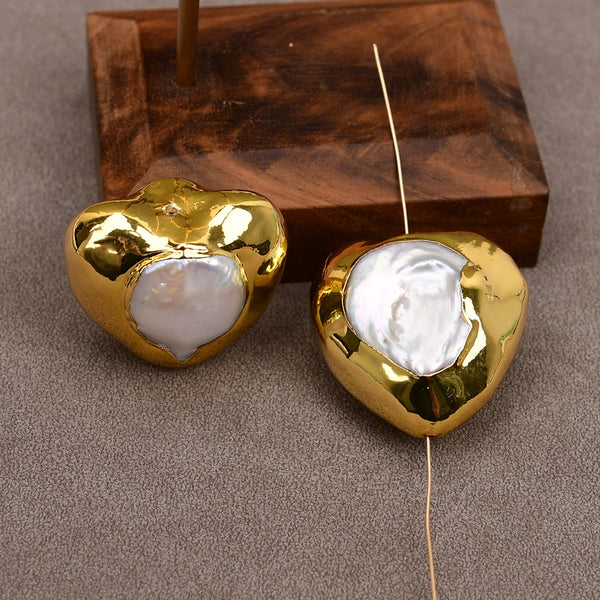 White Pearl Heart Beads-ToShay.org