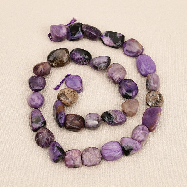 Purple Charoite Nugget Beads-ToShay.org