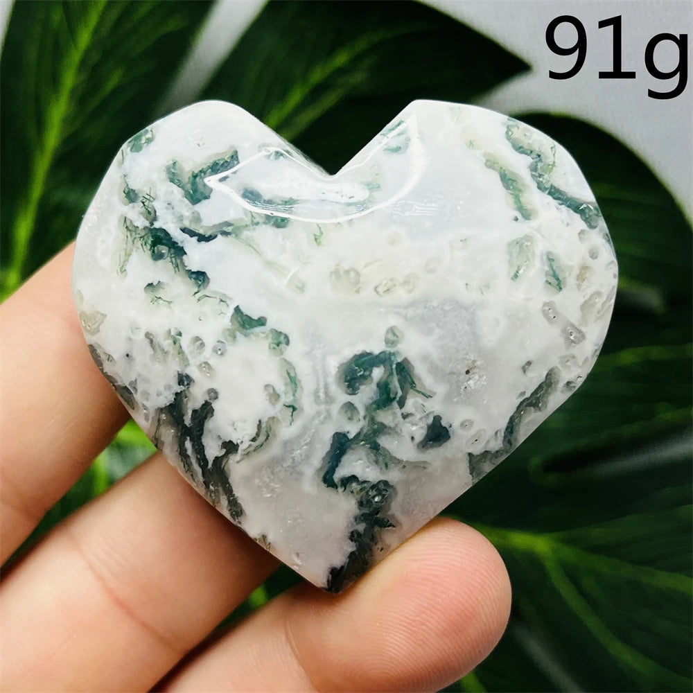 Green Moss Agate Hearts-ToShay.org