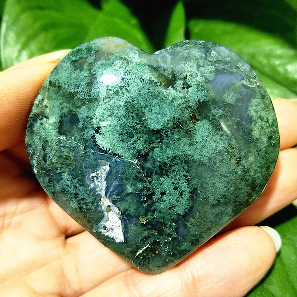 Green Moss Agate Heart-ToShay.org