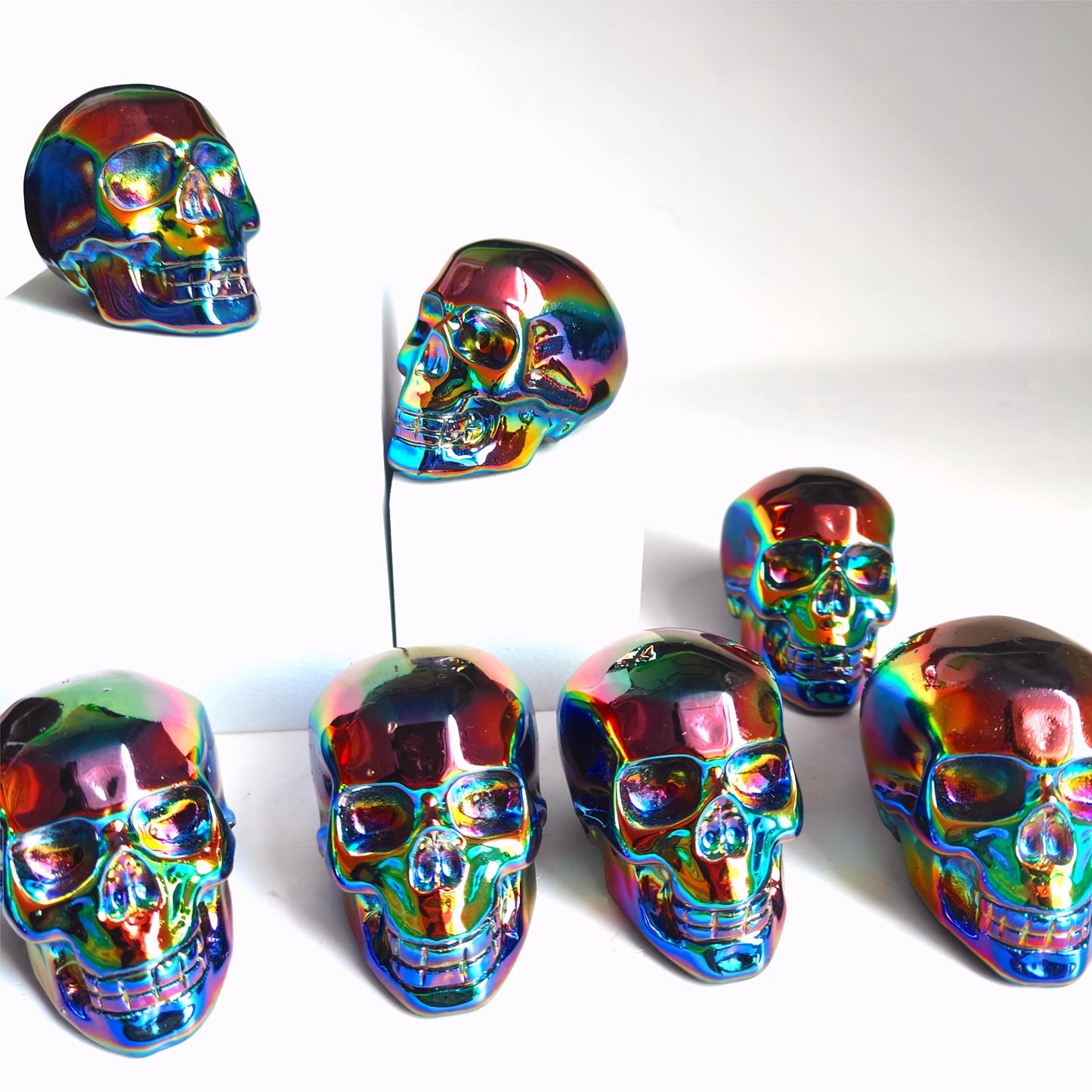 Rainbow Aura Obsidian Skull-ToShay.org