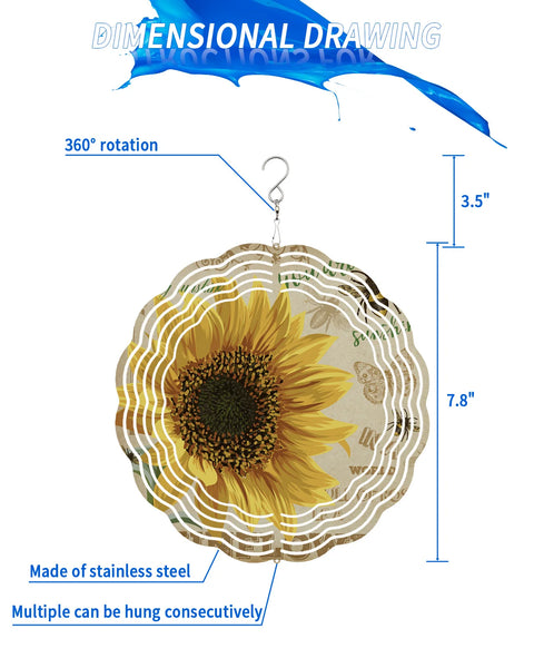 Sunflower Wind Spinner-ToShay.org