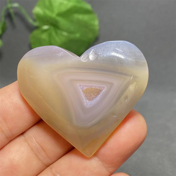 Blue Striped Agate Heart-ToShay.org