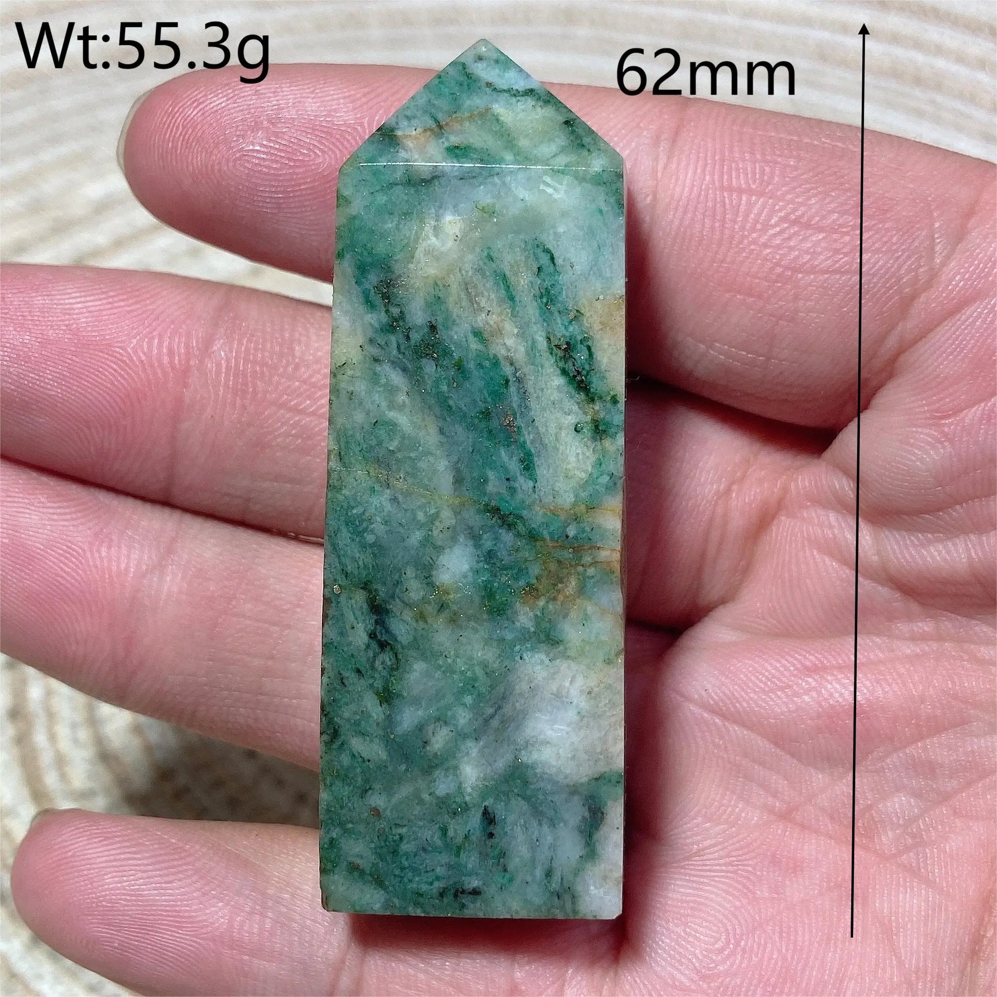 Blue Dioptase Pyrite Tower-ToShay.org