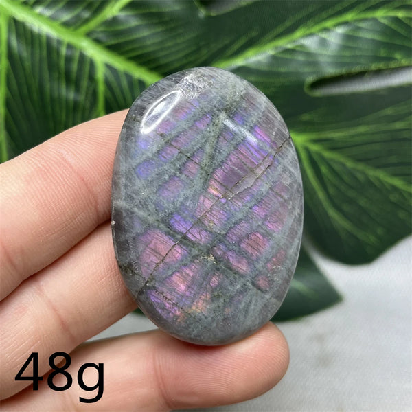 Purple Labradorite Palm Stone-ToShay.org