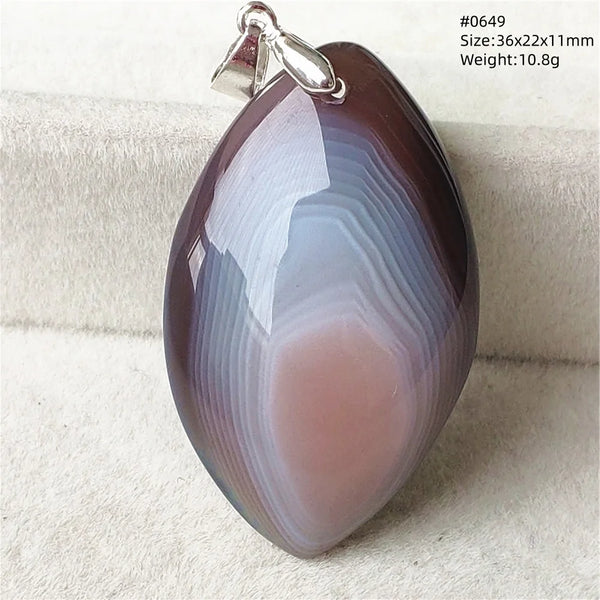 Grey Lace Agate Pendant-ToShay.org