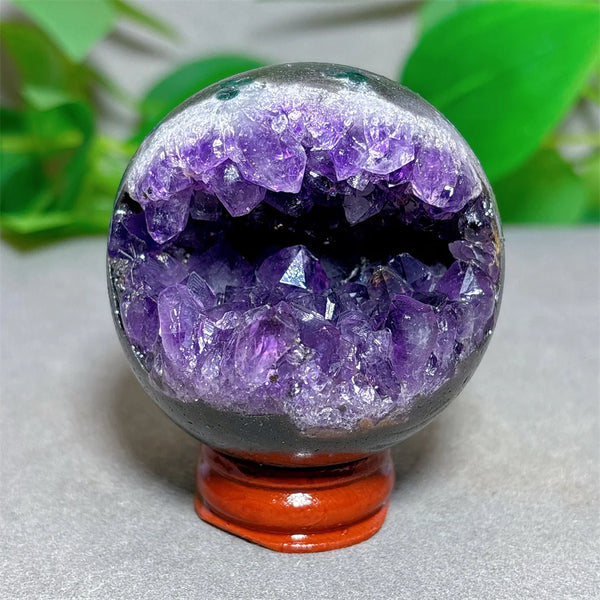 Purple Amethyst Cluster Ball-ToShay.org