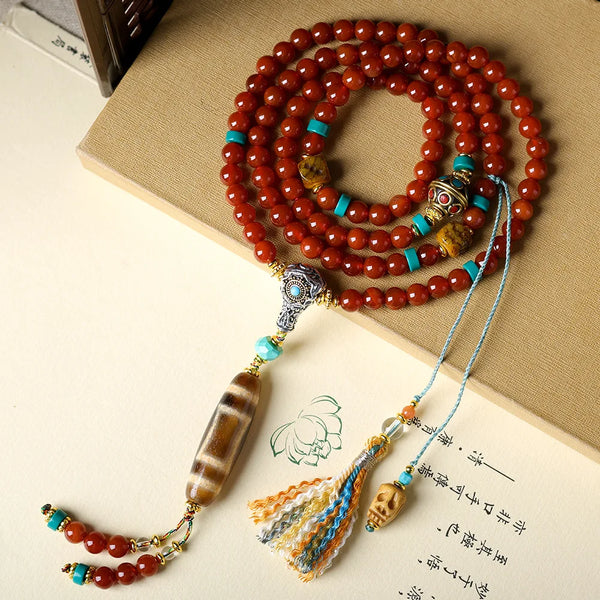 Red Agate Wrap Bracelet-ToShay.org