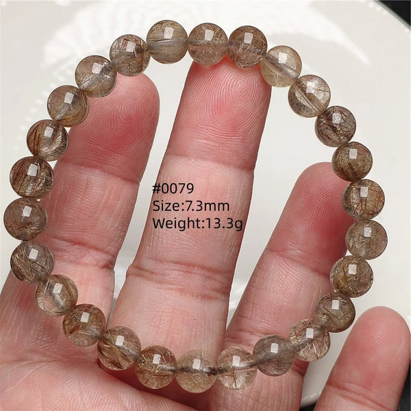 Silver Rutilated Quartz Bracelet-ToShay.org
