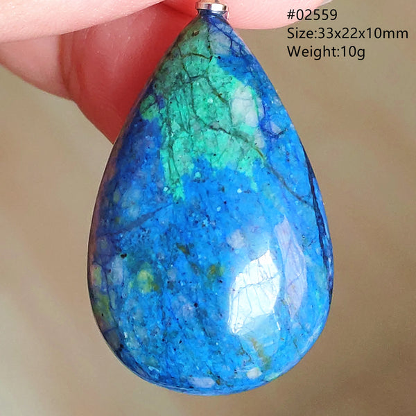 Blue Azurite Pendant-ToShay.org