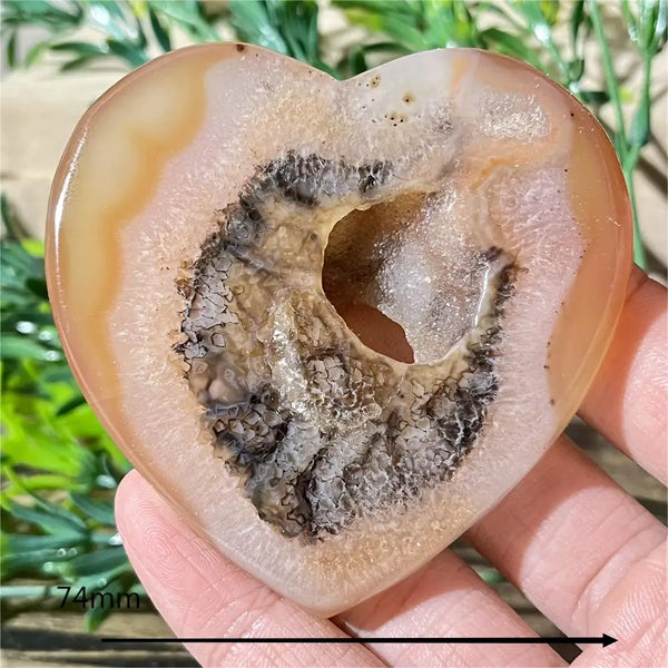 Yellow Agate Druzy Heart-ToShay.org