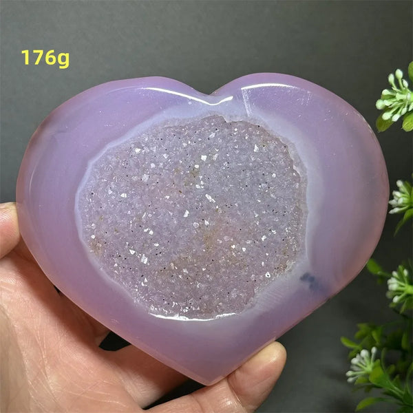 Pink Agate Geode Heart-ToShay.org