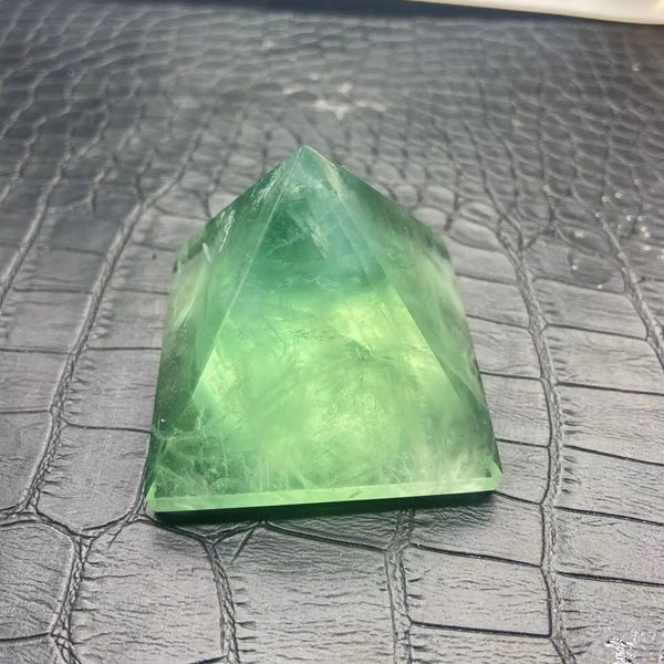 Green Fluorite Pyramid-ToShay.org