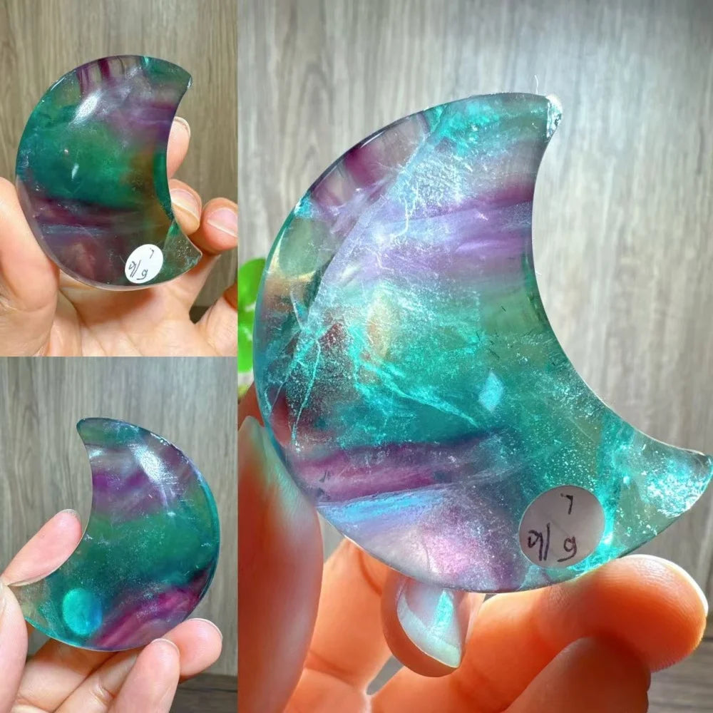 Rainbow Fluorite Moon-ToShay.org