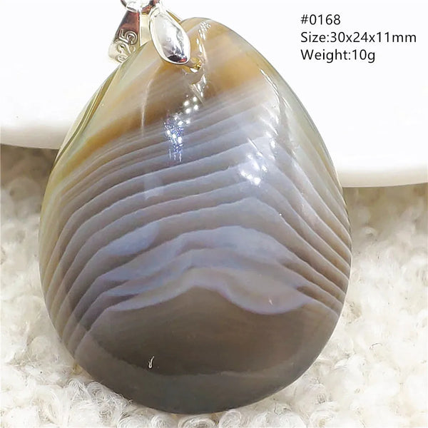 Grey Lace Agate Pendant-ToShay.org