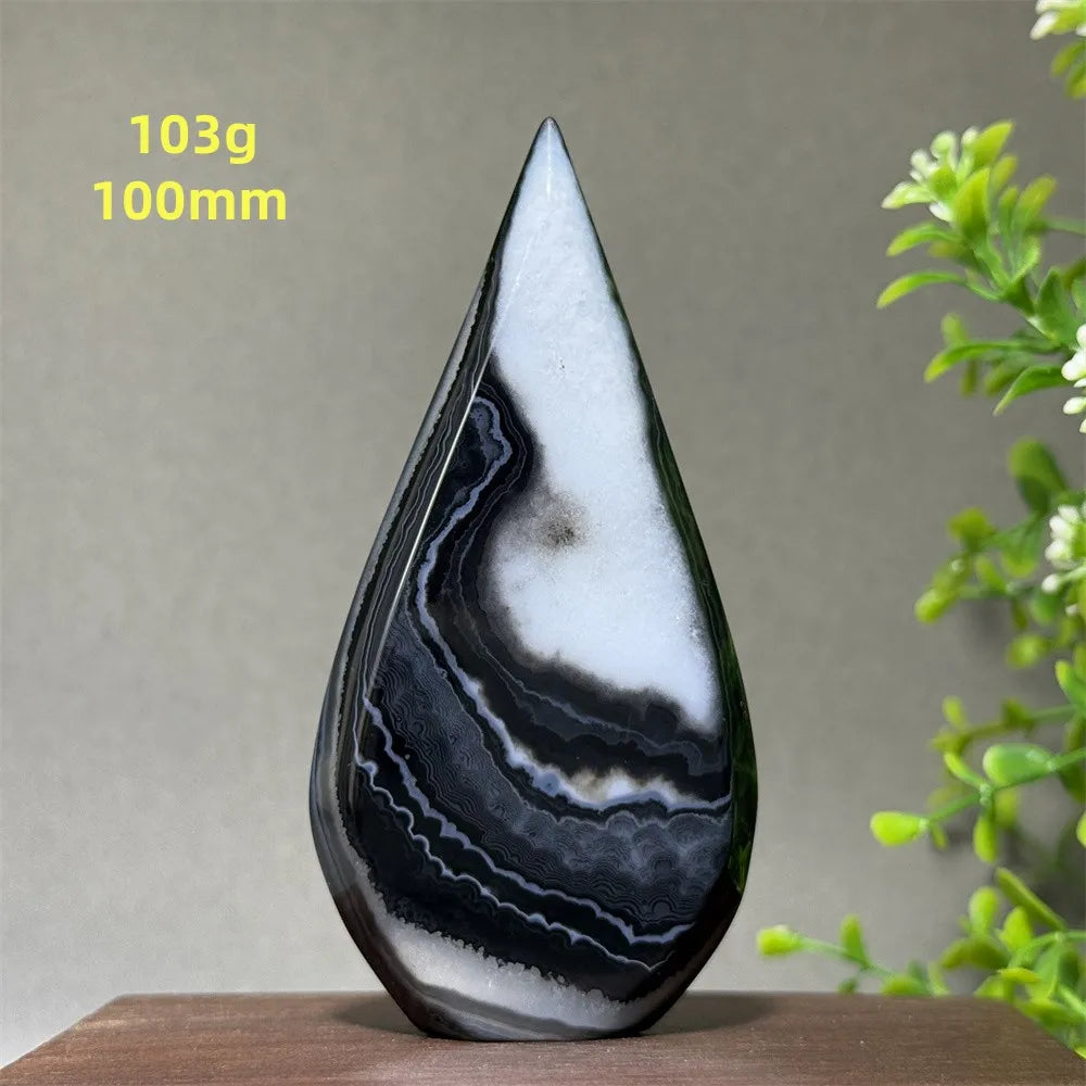 Black Striped Agate Torch-ToShay.org