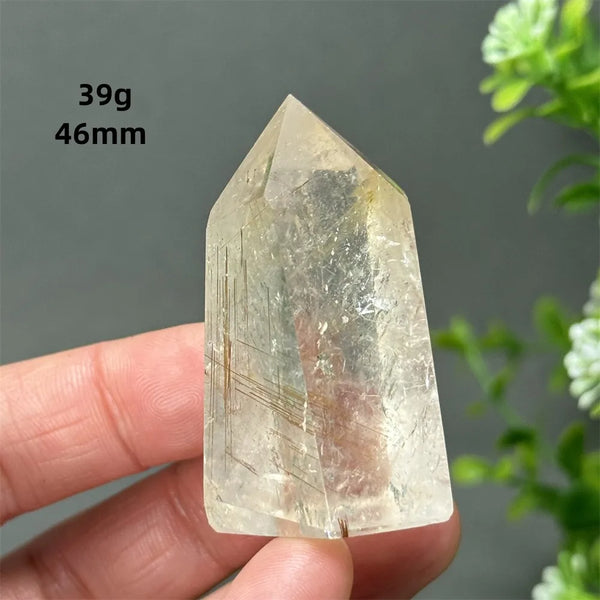 Gold Red Hair Crystal Point-ToShay.org