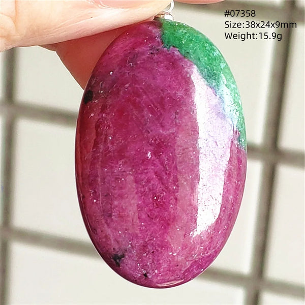 Red Ruby Zoisite Pendant-ToShay.org
