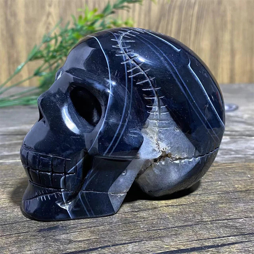 Black Agate Skull-ToShay.org
