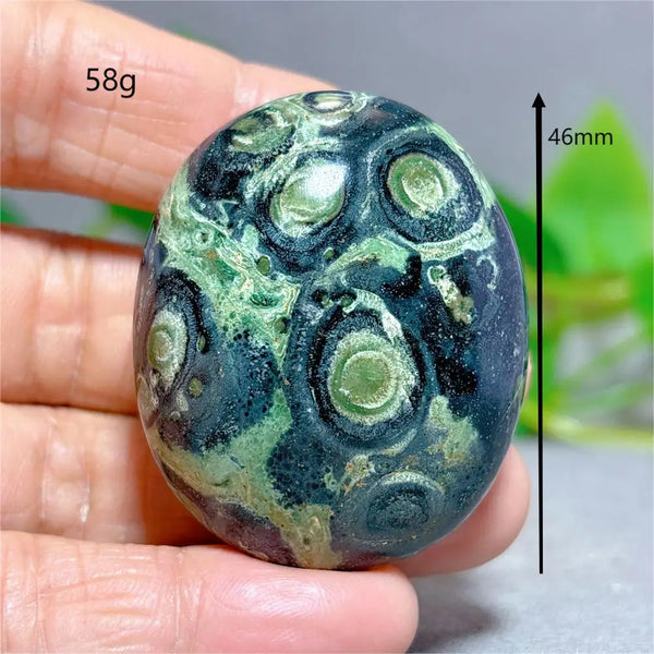 Green Malachite Palm Stone-ToShay.org