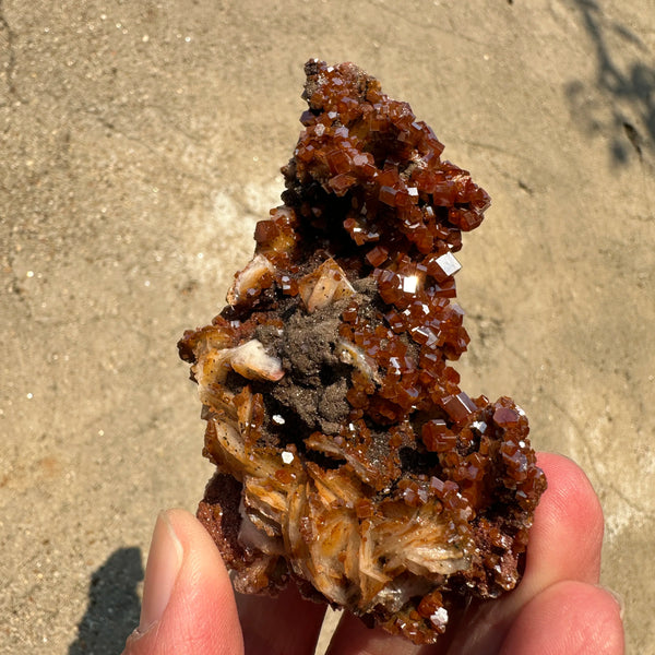 Orange Vanadinite Crystal-ToShay.org