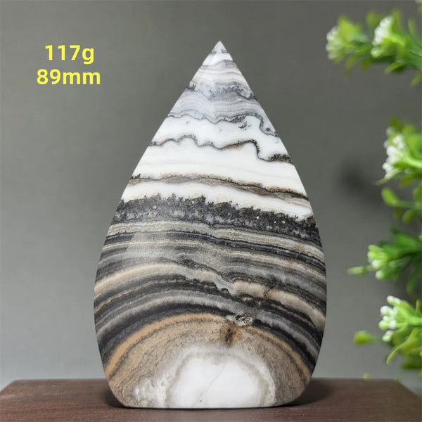Grey Striped Agate Torch-ToShay.org