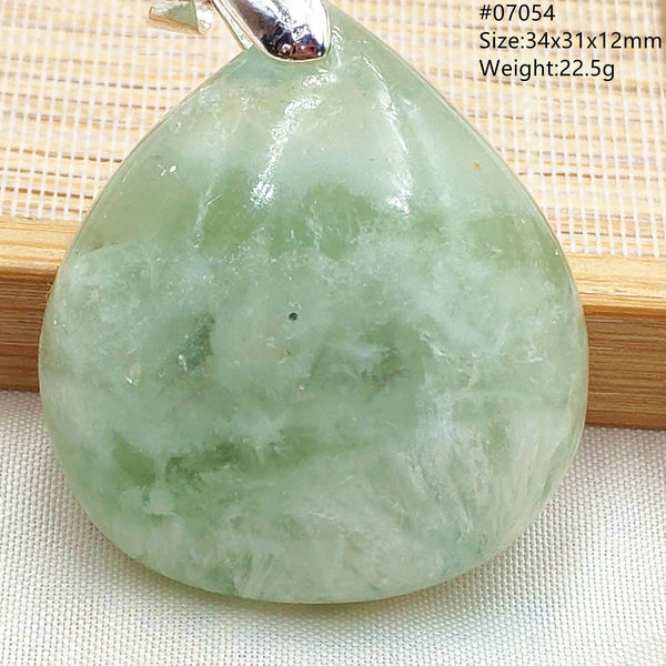 Green Feather Fluorite Pendant-ToShay.org