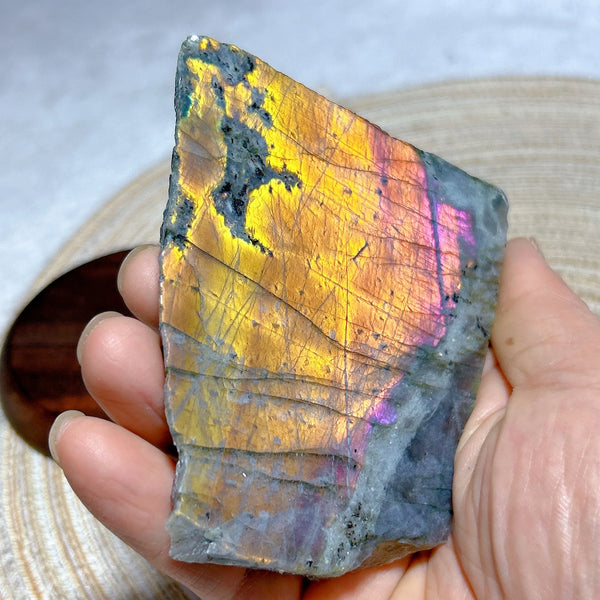 Purple Labradorite Slab-ToShay.org