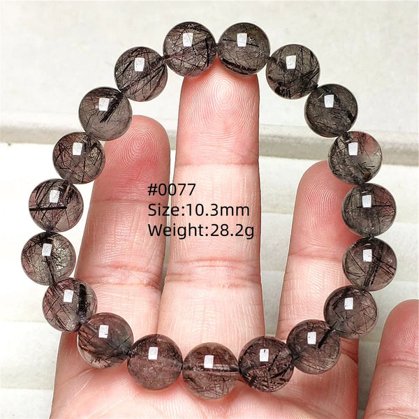 Black Rutilated Quartz Bracelet-ToShay.org