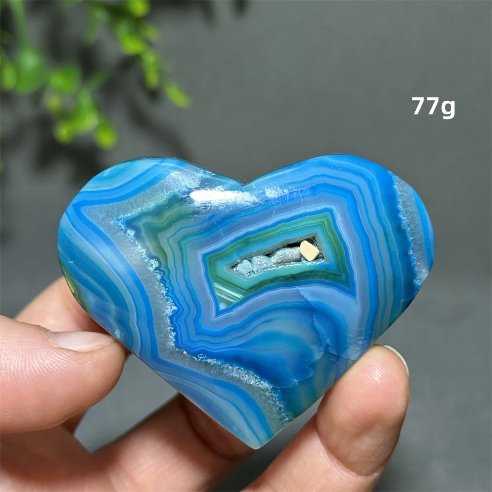Blue Agate Heart-ToShay.org