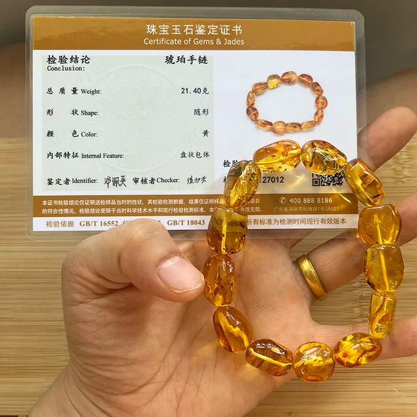 Yellow Amber Bracelets-ToShay.org