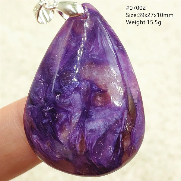 Purple Charoite Pendant-ToShay.org