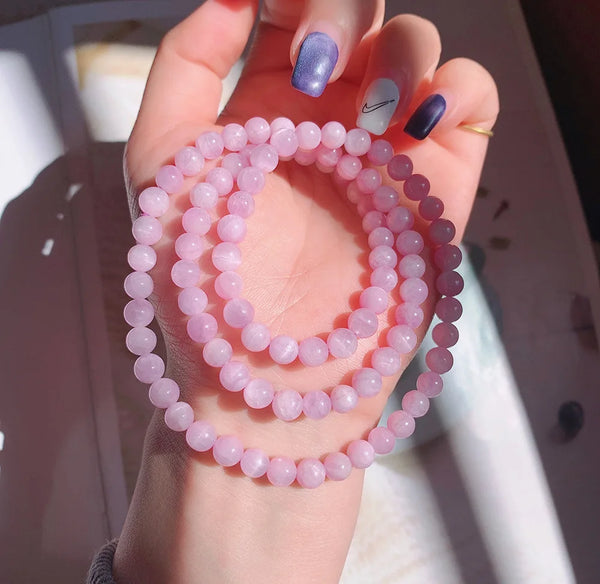 Pink Kunzite Wrap Bracelet-ToShay.org