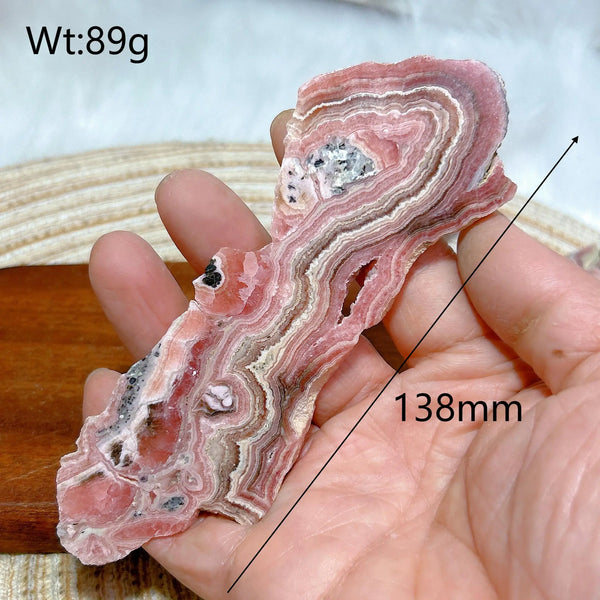 Pink Rhodochrosite Slices-ToShay.org