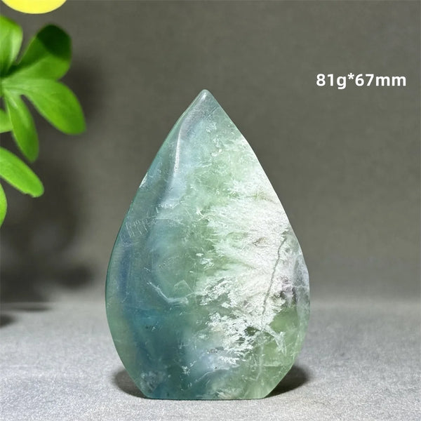 Green Feather Fluorite Torch-ToShay.org