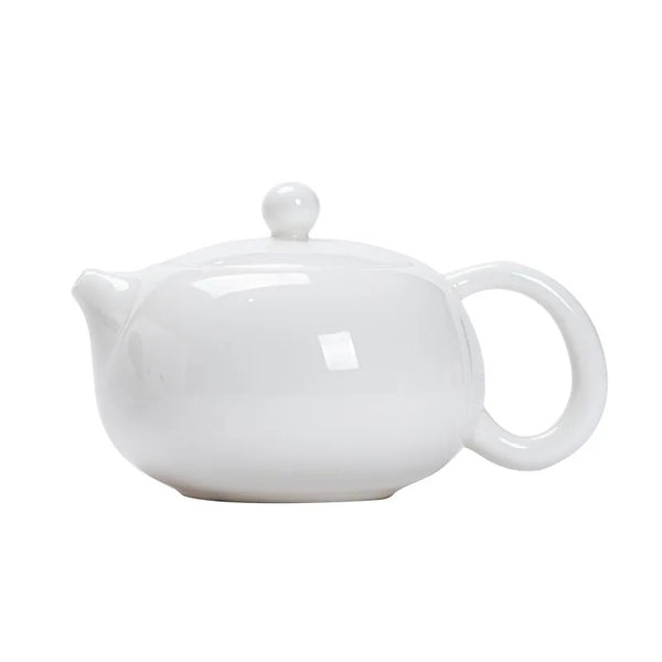 White Porcelain Tea Pot-ToShay.org