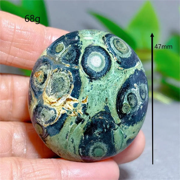 Green Malachite Palm Stone-ToShay.org