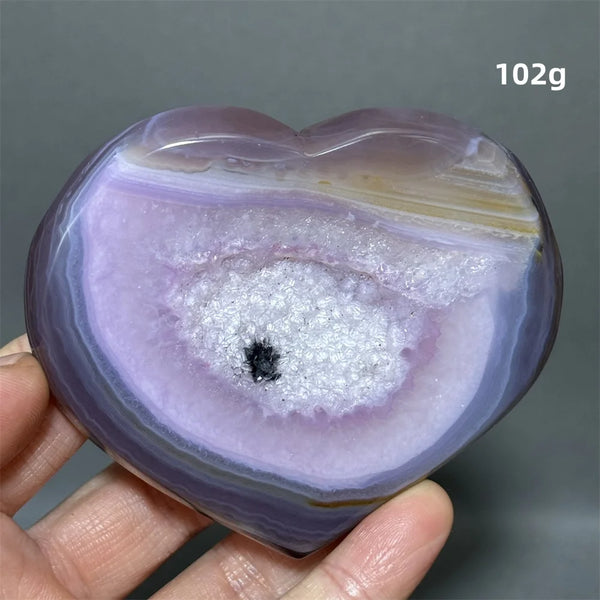 Purple Agate Heart-ToShay.org
