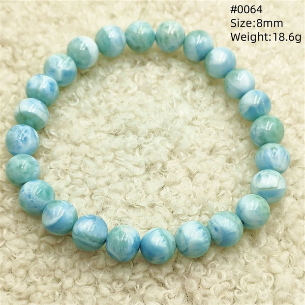 Blue Larimar Bead Bracelet-ToShay.org