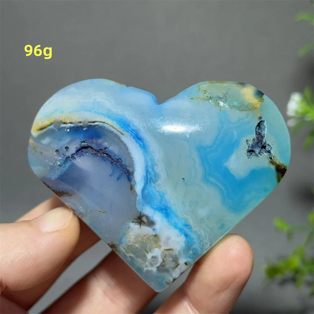 Blue Agate Heart-ToShay.org