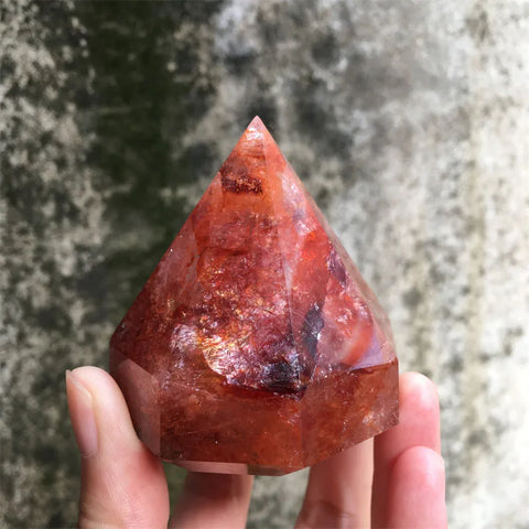 Red Fire Rainbow Quartz Diamond-ToShay.org