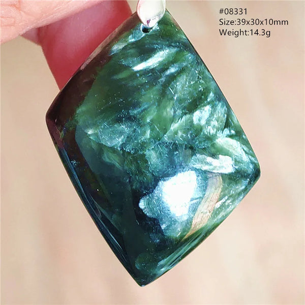 Green Seraphinite Pendant-ToShay.org