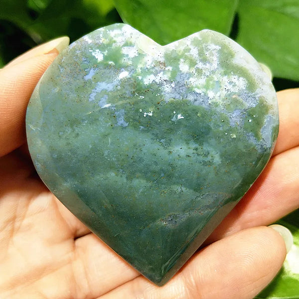 Green Moss Agate Heart-ToShay.org